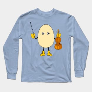 Egghead Violinist Long Sleeve T-Shirt